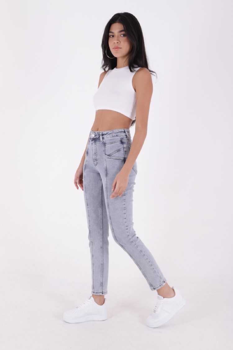 Stitched Leg Jeans With Front Piece