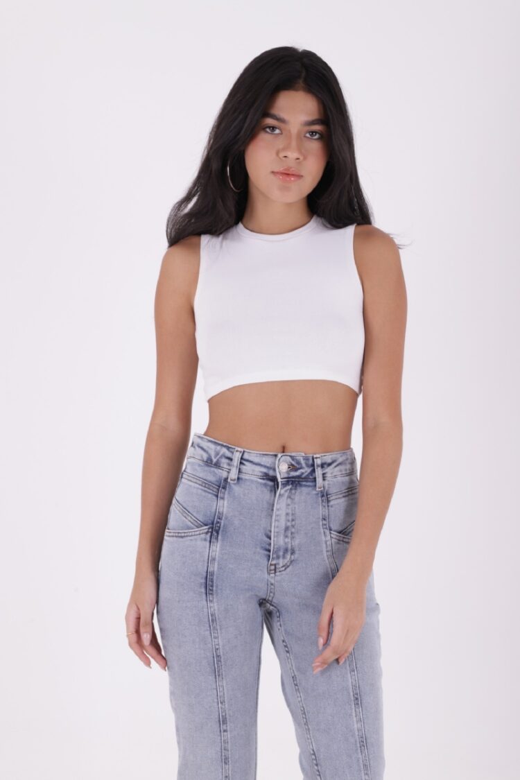 Stitched Leg Jeans With Front Piece