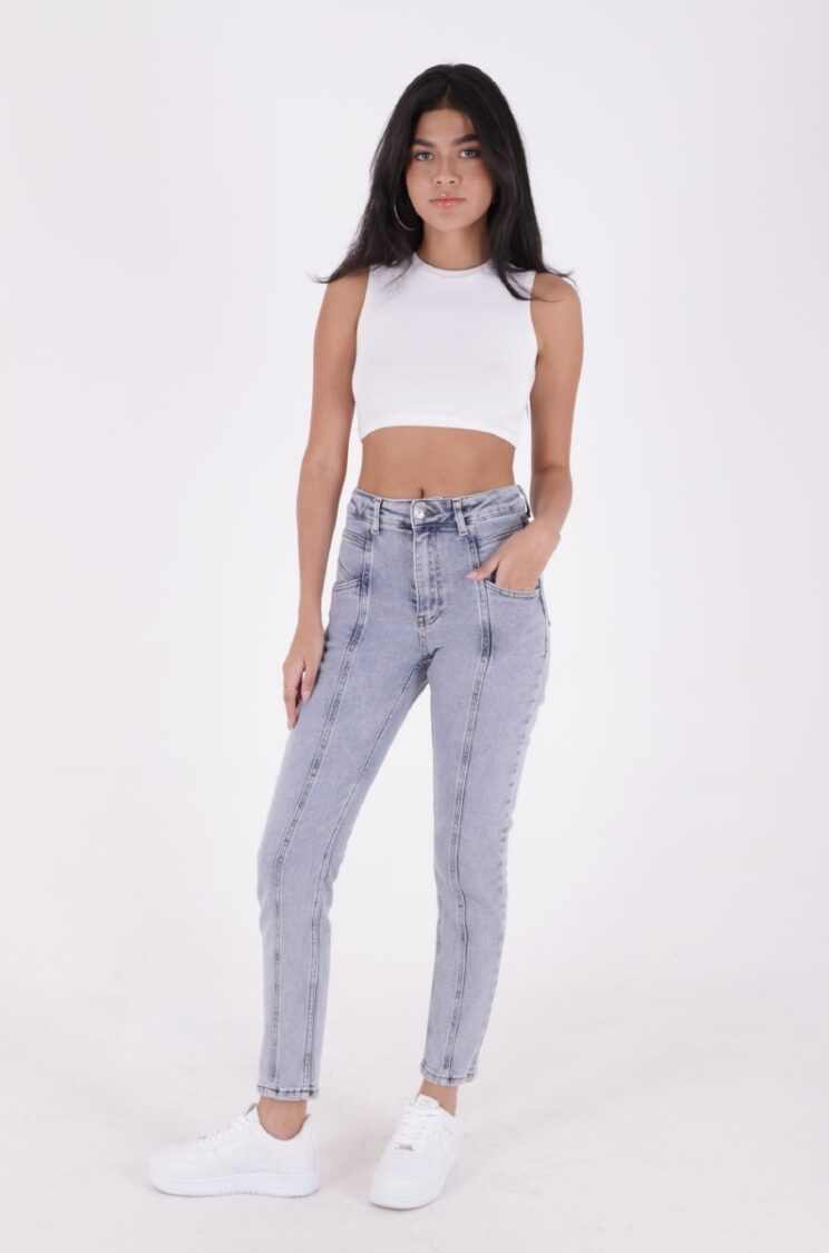 Stitched Leg Jeans With Front Piece - XLove - Globality Store - Women Clothes Wholesale Turkey