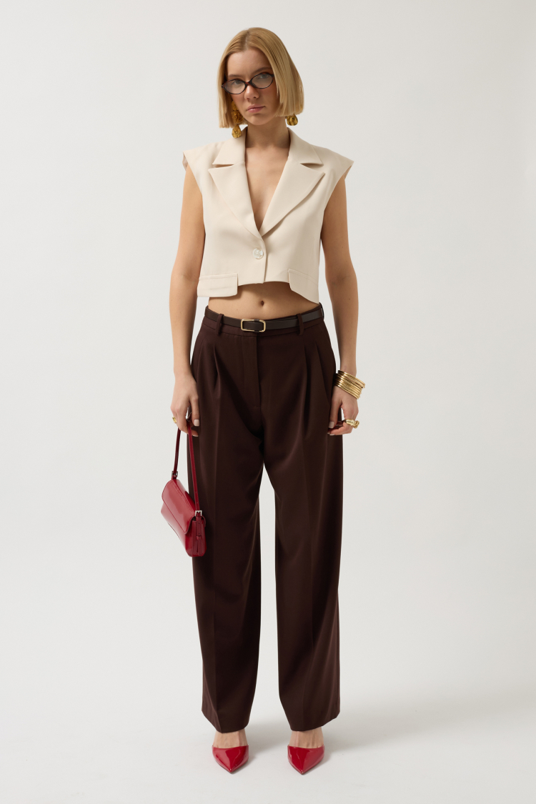 Button Detail Pocket Vest