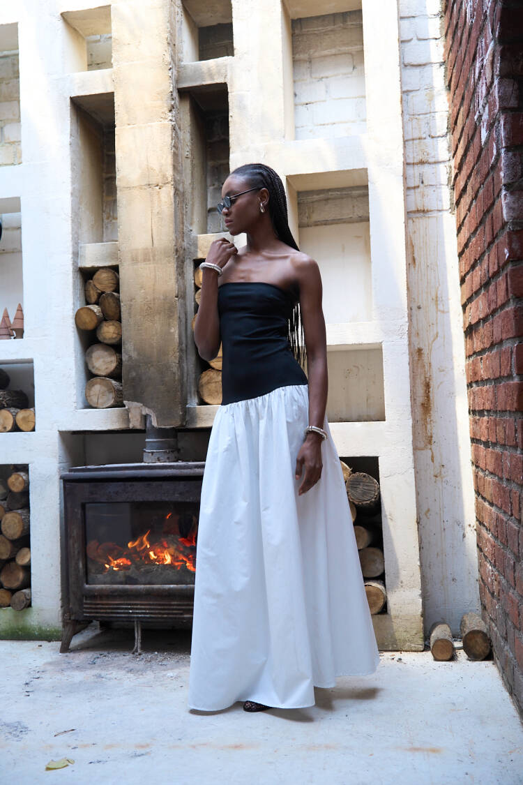 Long Dress -And White