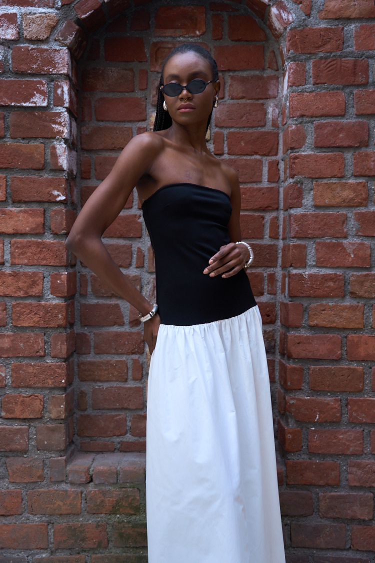 Long Dress -And White