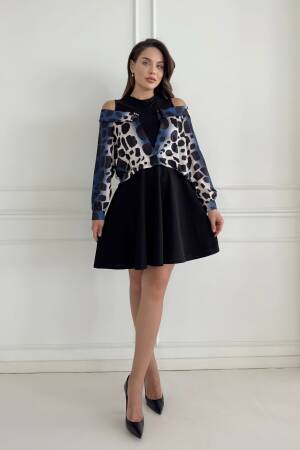 Low Shoulder Neckline Dress - STEPS - Globality Store - Women Clothes Wholesale Turkey