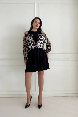 Low Shoulder Neckline Dress - STEPS - Globality Store - Women Clothes Wholesale Turkey