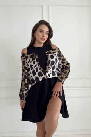 Low Shoulder Neckline Dress - STEPS - Globality Store - Women Clothes Wholesale Turkey