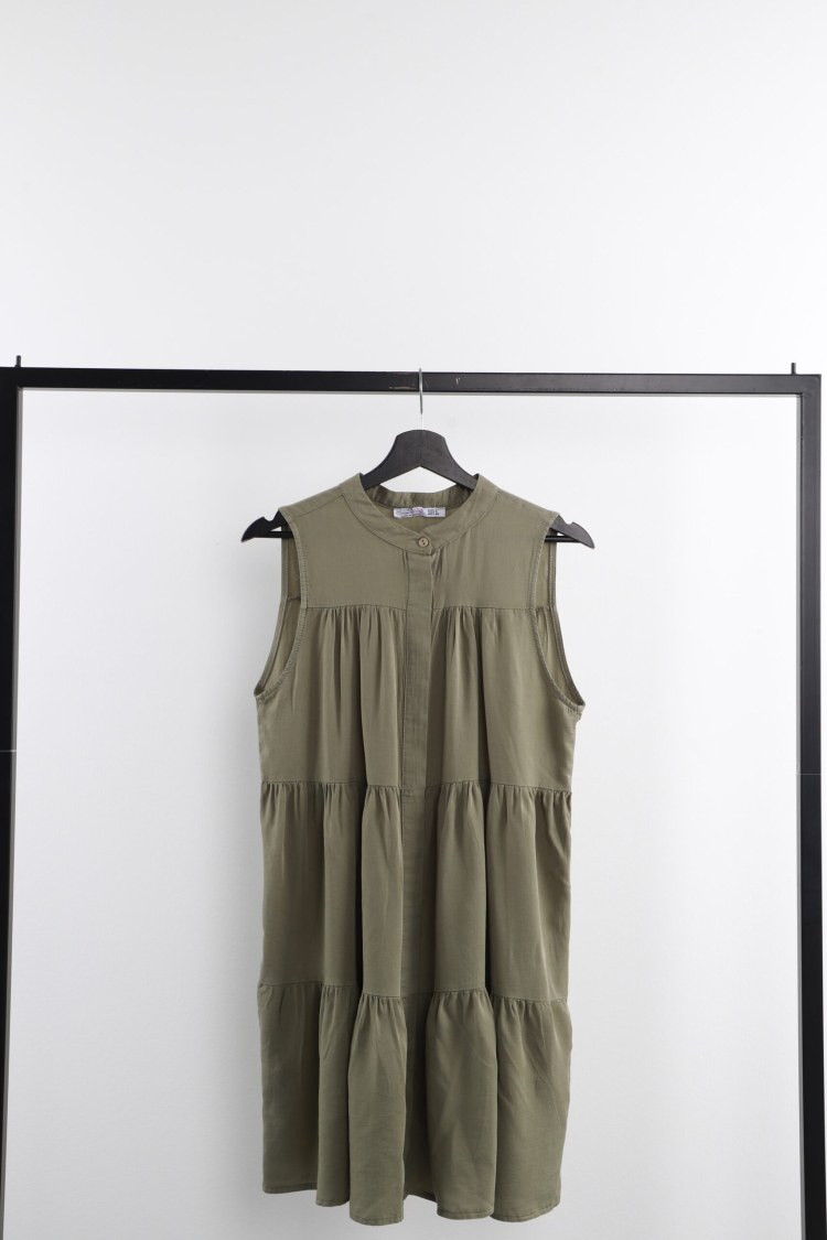 Shirt Dress Dominant Collar - Cream Rouge - Globality Store - Women Clothes Wholesale Turkey