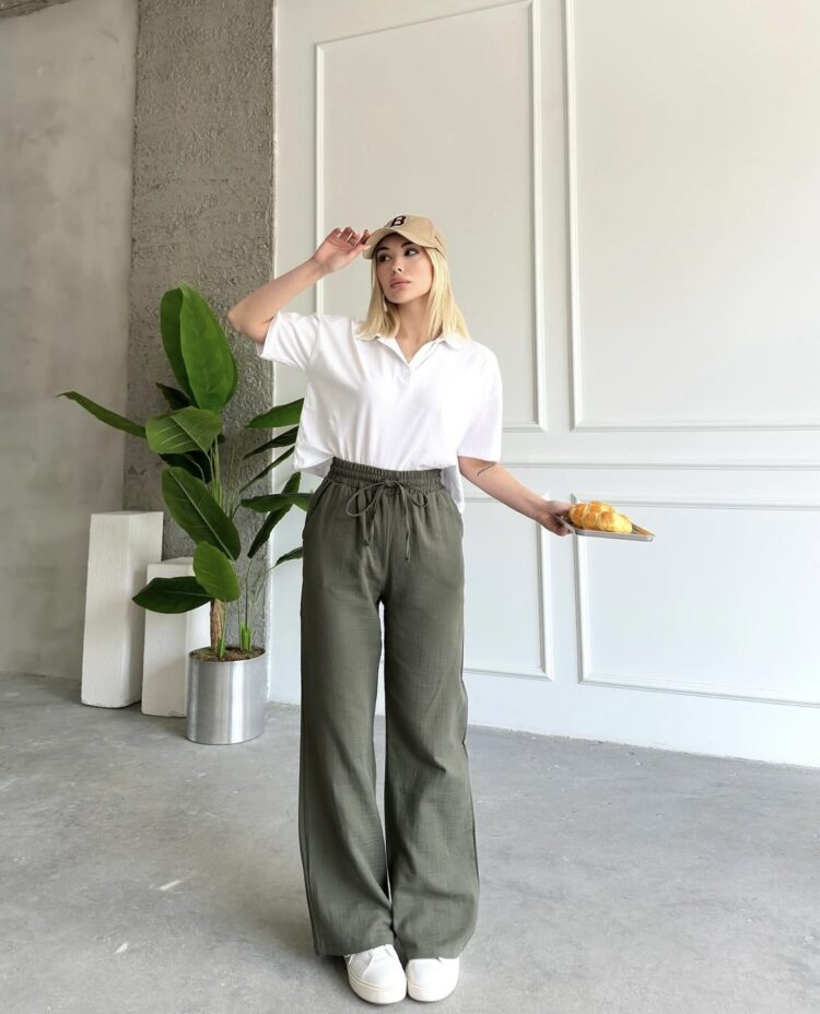 Mueslum Linen Single Bottom - Ezgi Nisantasi - Globality Store - Women Clothes Wholesale Turkey