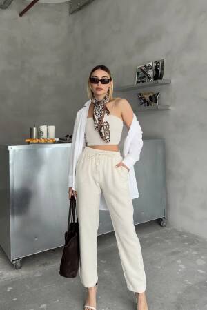 Linen Pan - Ezgi Nisantasi - Globality Store - Women Clothes Wholesale Turkey