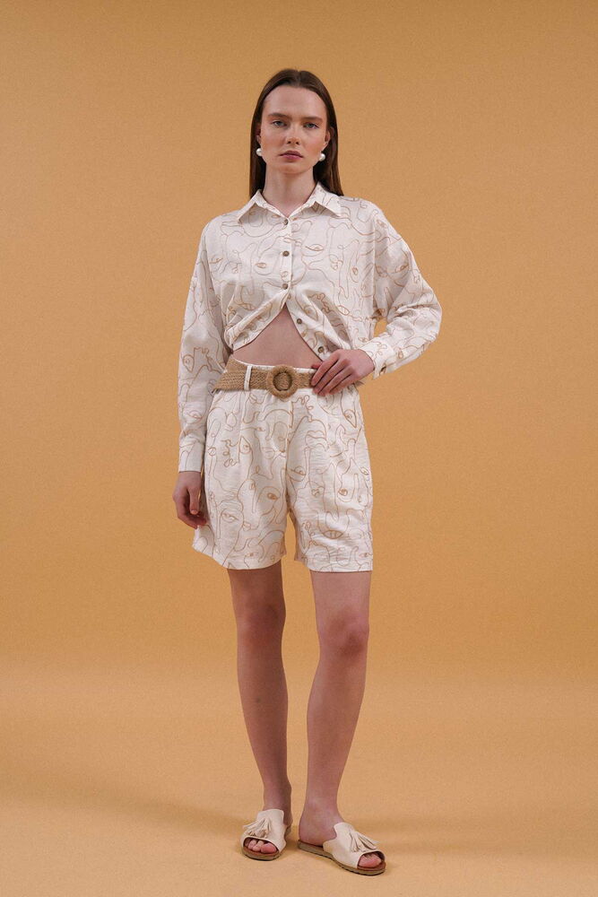 Embroidered Shorts - Topshow - Globality Store - Women Clothes Wholesale Turkey