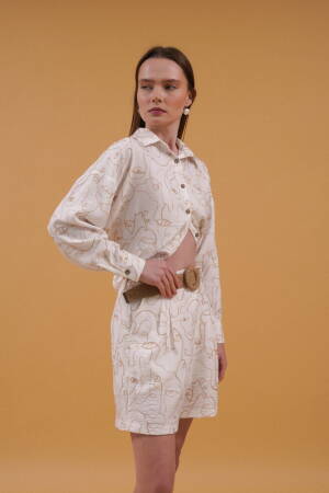 Embroidered Shorts - Topshow - Globality Store - Women Clothes Wholesale Turkey