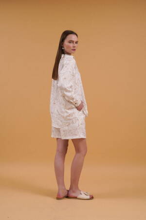 Embroidered Shorts - Topshow - Globality Store - Women Clothes Wholesale Turkey