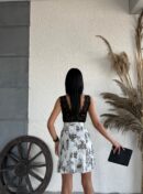 Leopard Gabardine Fabric Ruffle Skirt - Radica Fashion - Globality Store - Women Clothes Wholesale Turkey