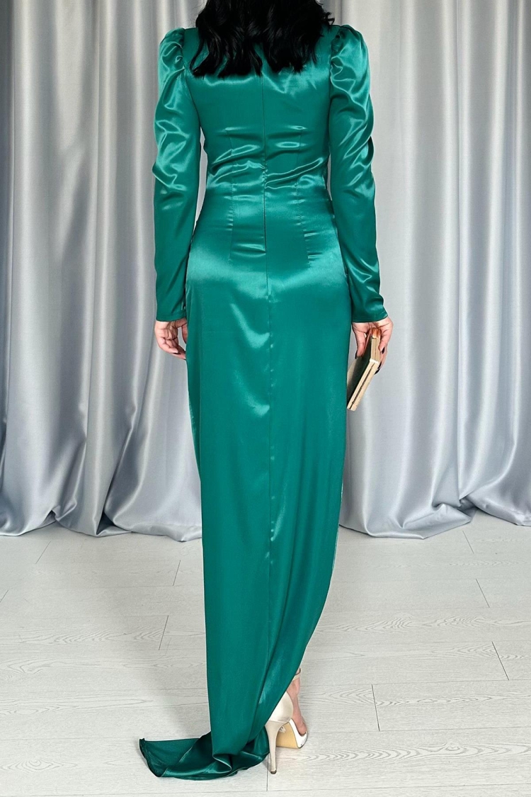 Chest Coupled Slit Dress