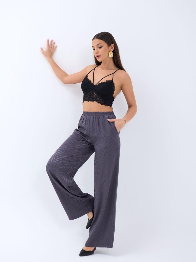 Trento Pants - Smoked - Fame - Globality Store - Women Clothes Wholesale Turkey
