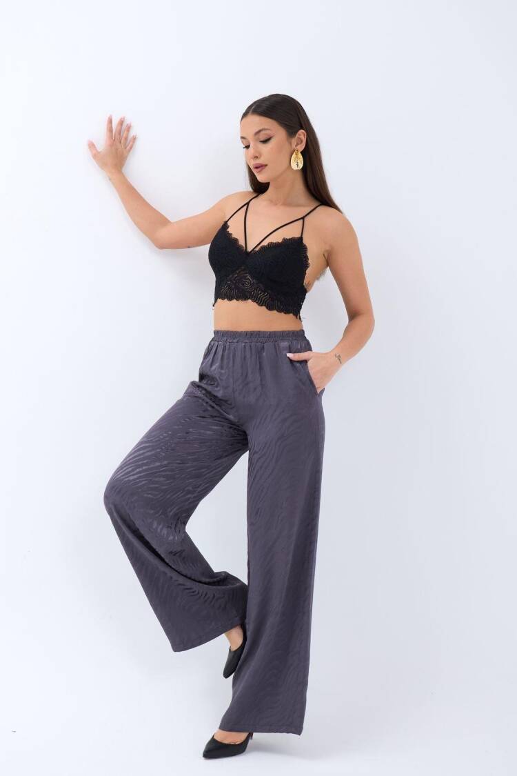 Trento Pants - Smoked - Fame - Globality Store - Women Clothes Wholesale Turkey