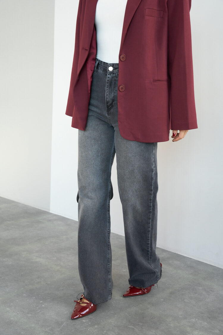 Palazzo Jeans - Smoked
