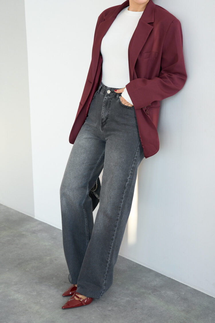 Palazzo Jeans - Smoked