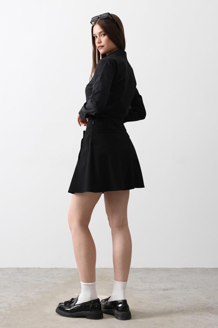 Ribbon Detailed Mini Skirt -
