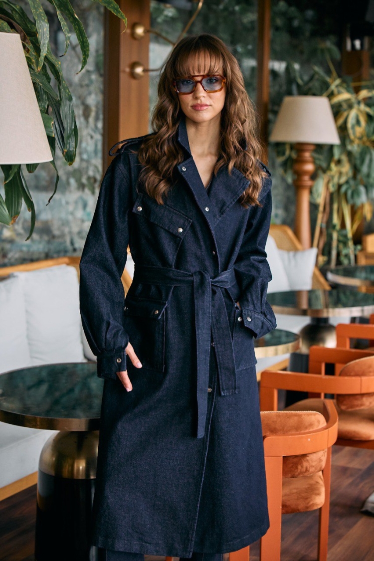 Trench Coat - Blue