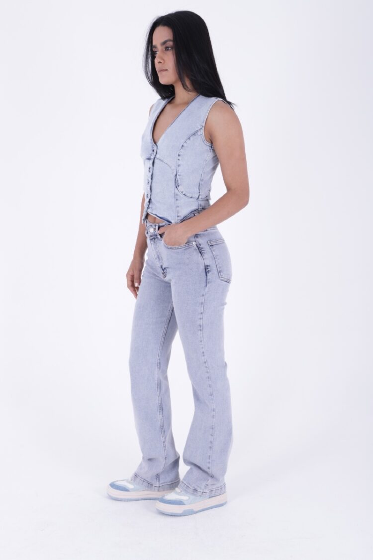 Stitched Leg Loose Leg Relax Jeans