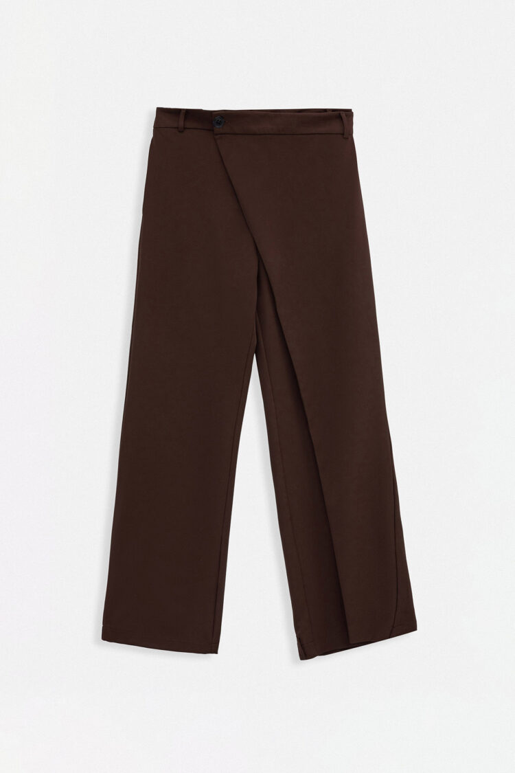 Tire Detail Asymmetric Pants