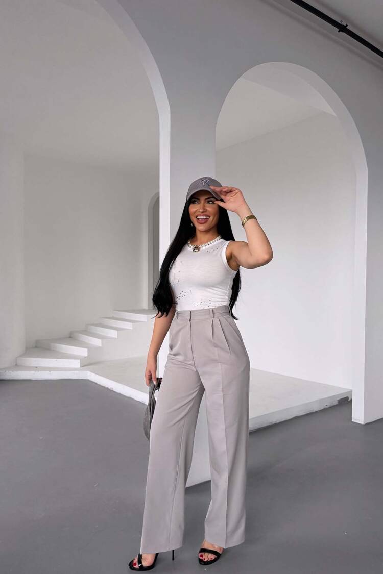 Palazzo Atlas Pants - Radica Fashion - Globality Store - Women Clothes Wholesale Turkey