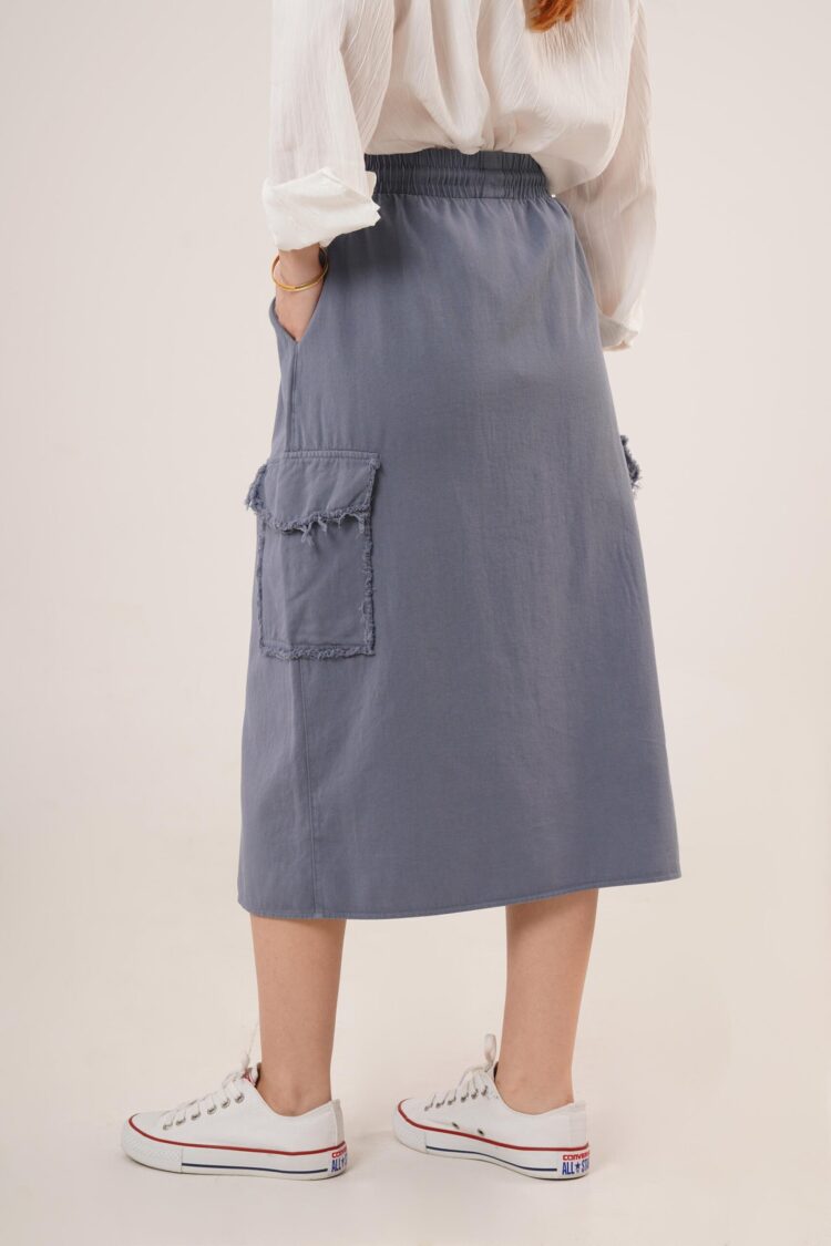 Front Slit Pocket Detailed Skirt