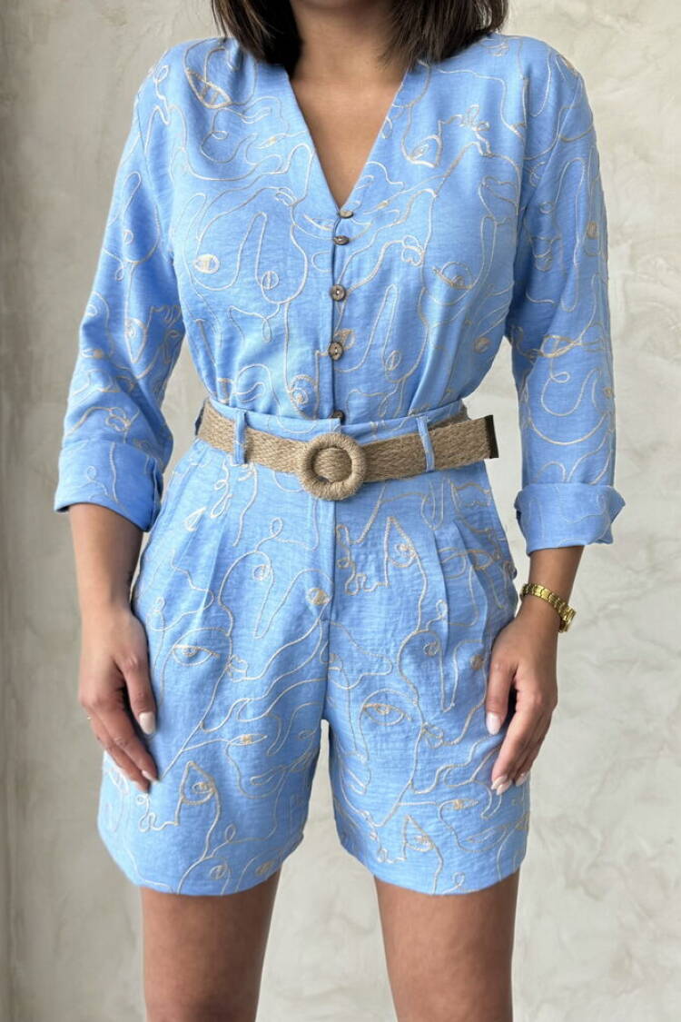 Embroidered Shorts - Light