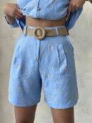 Embroidered Shorts - Light - Topshow - Globality Store - Women Clothes Wholesale Turkey