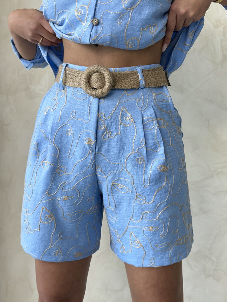 Embroidered Shorts - Light