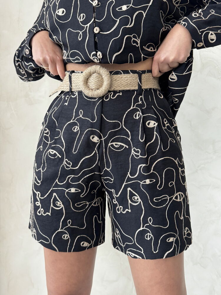 Embroidered Shorts