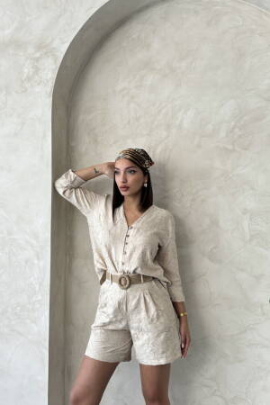 Embroidered Shorts - Topshow - Globality Store - Women Clothes Wholesale Turkey