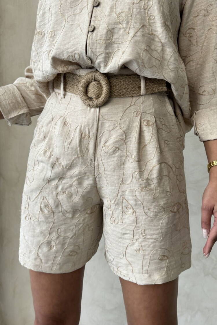 Embroidered Shorts