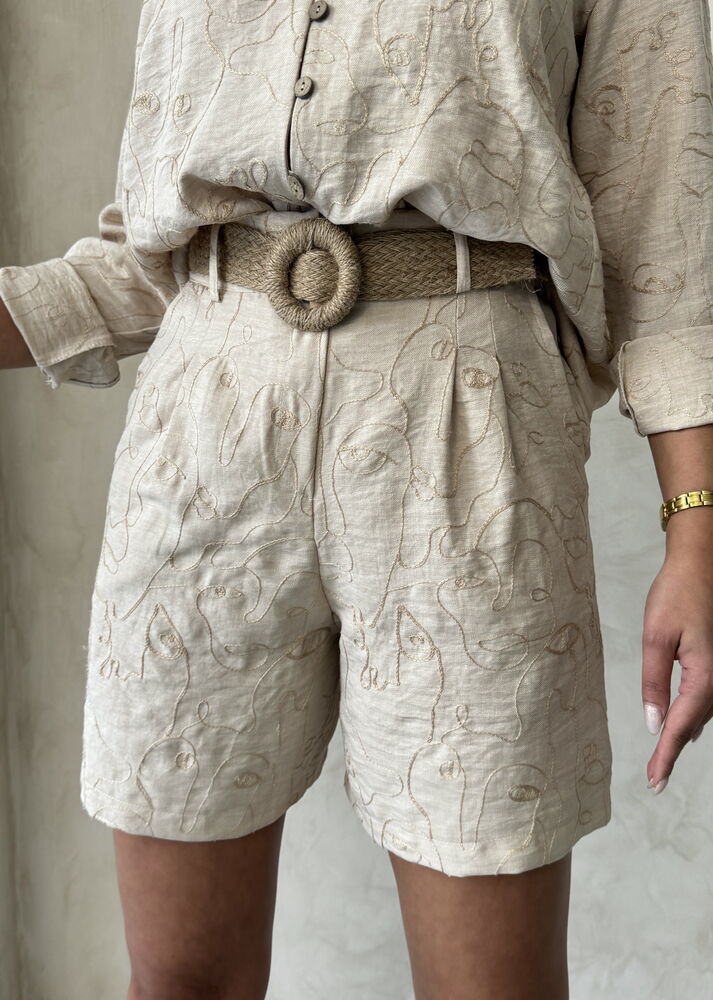 Embroidered Shorts