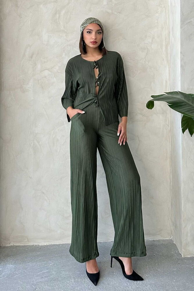 Pleated Trousers - Topshow - Globality Store - Women Clothes Wholesale Turkey