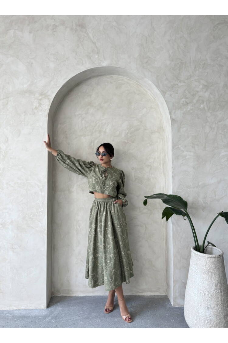 Embroidered Skirt - Light