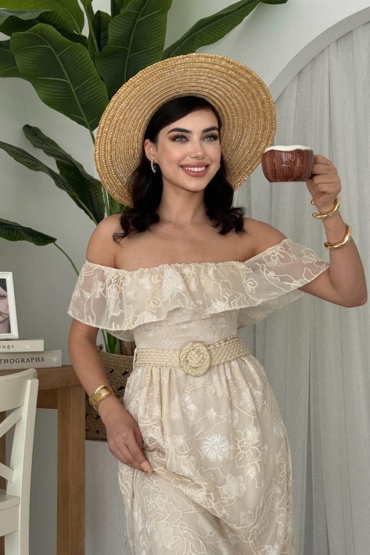 Reget Belted Dress