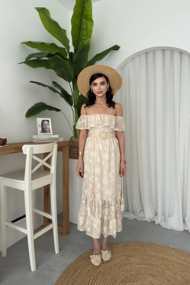 Reget Belted Dress