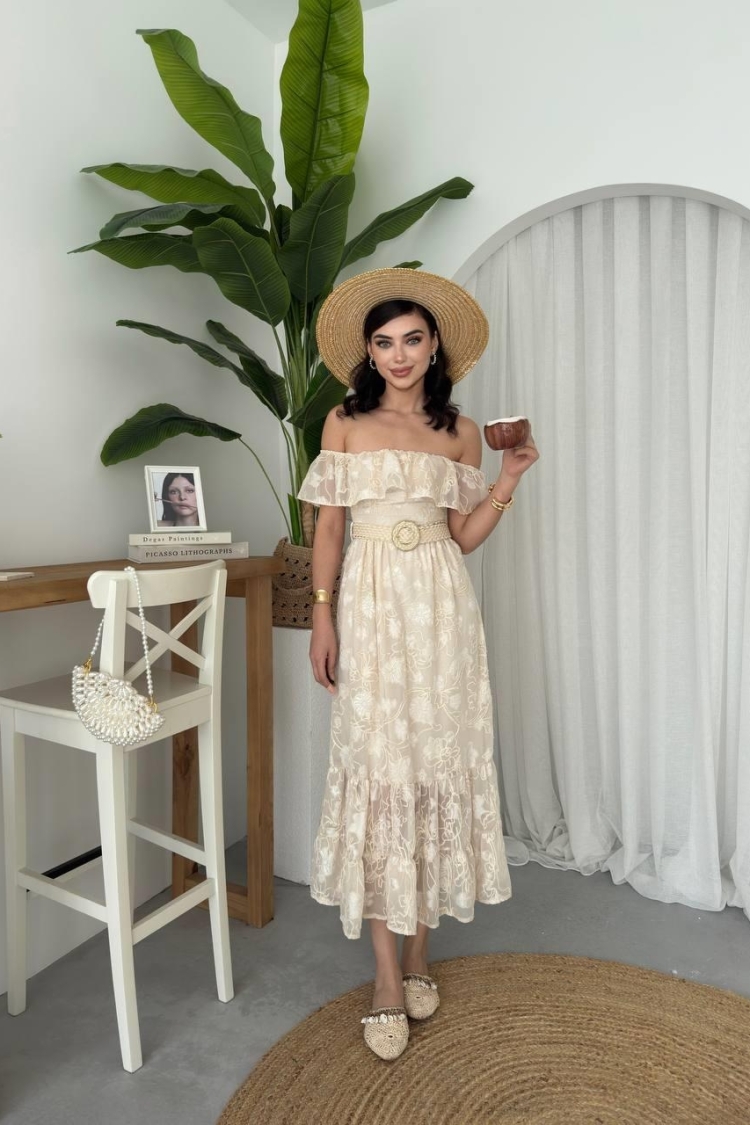 Reget Belted Dress