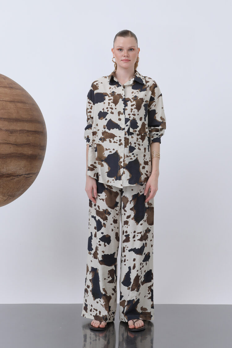 Patterned Pocket Shirt - Multicolor