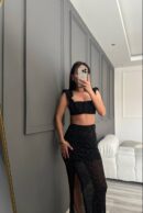 Stone Skirt - Ezgi Nisantasi - Globality Store - Women Clothes Wholesale Turkey