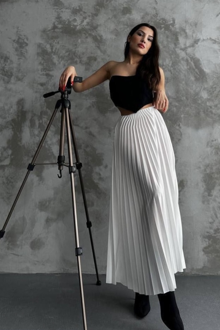 Pleated Skirt - Ezgi Nisantasi - Globality Store - Women Clothes Wholesale Turkey