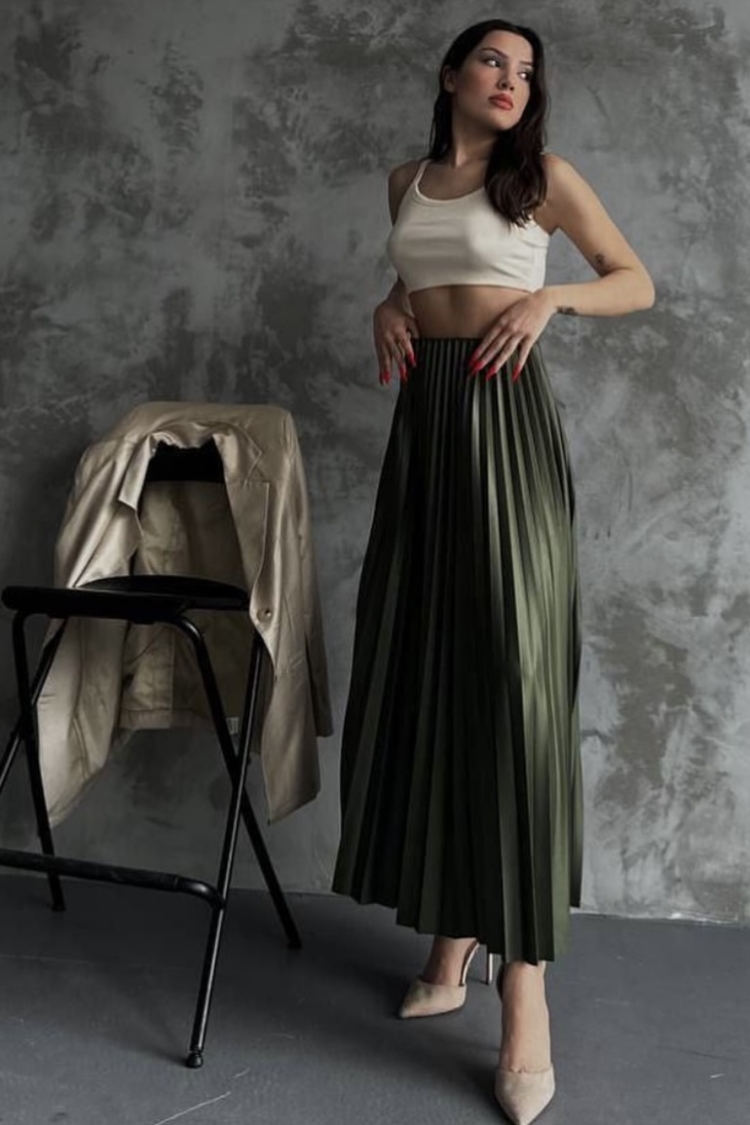 Pleated Skirt - Ezgi Nisantasi - Globality Store - Women Clothes Wholesale Turkey