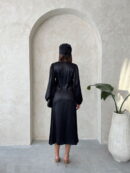 Satin Skirt With Lace - Topshow - Globality Store - Women Clothes Wholesale Turkey