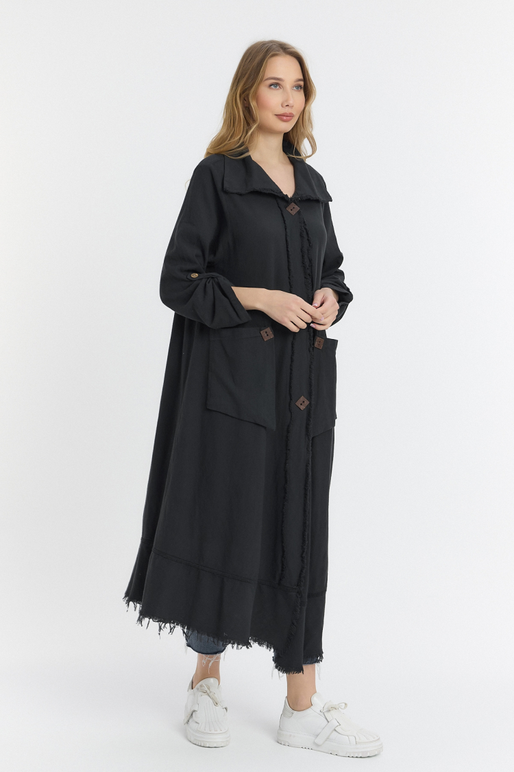 Wooden Button Dress - Standard