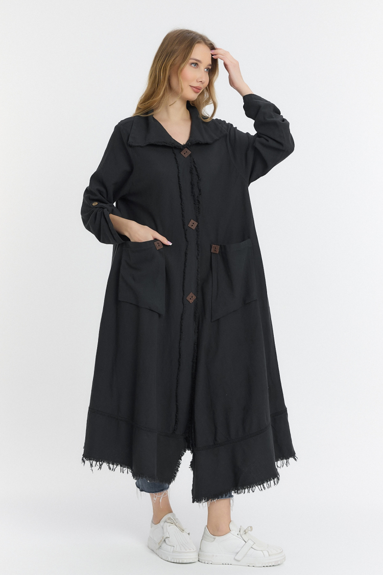 Wooden Button Dress - Standard