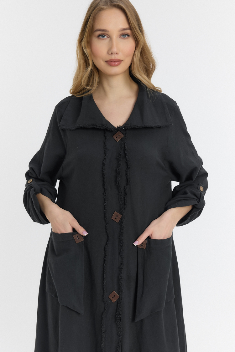 Wooden Button Dress - Standard
