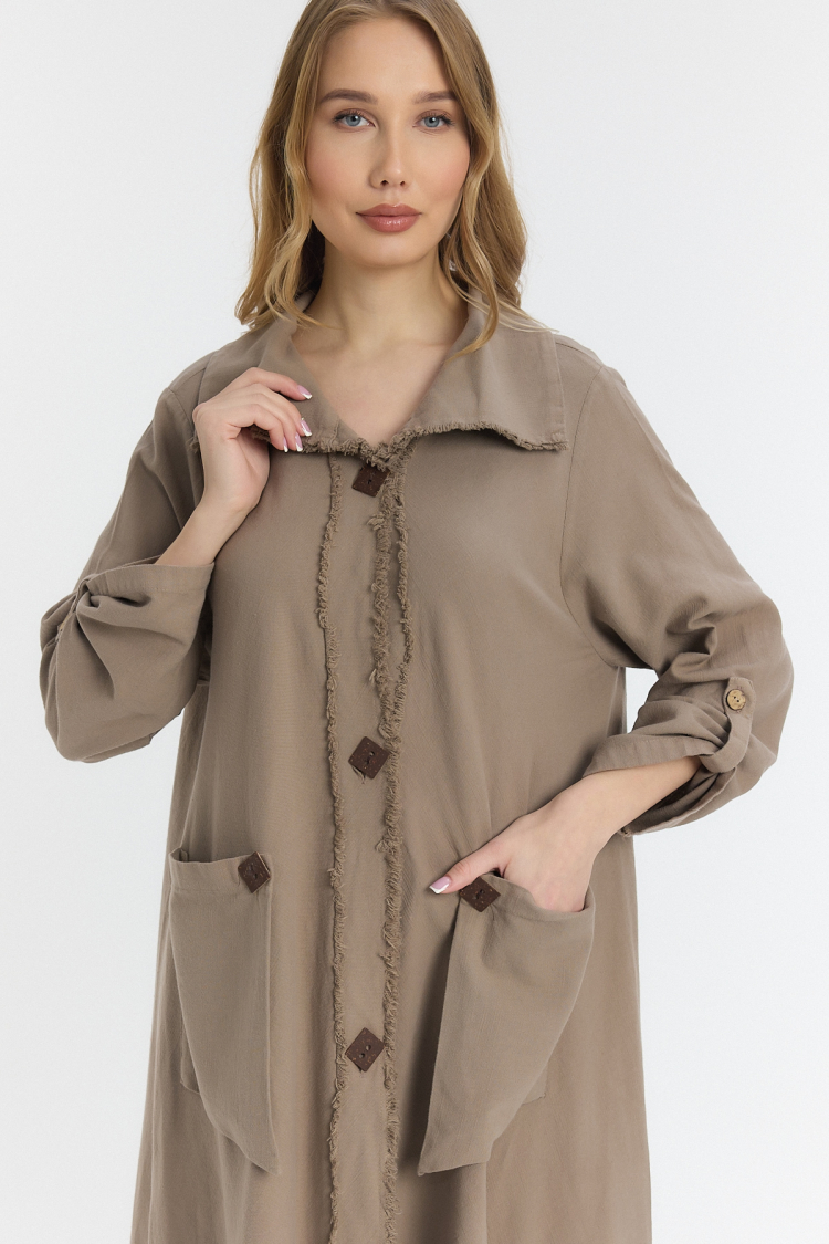 Wooden Button Dress