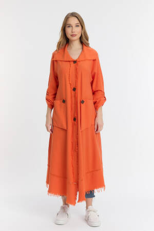 Wooden Button Dress - See More - Globality Store - Women Clothes Wholesale Turkey
