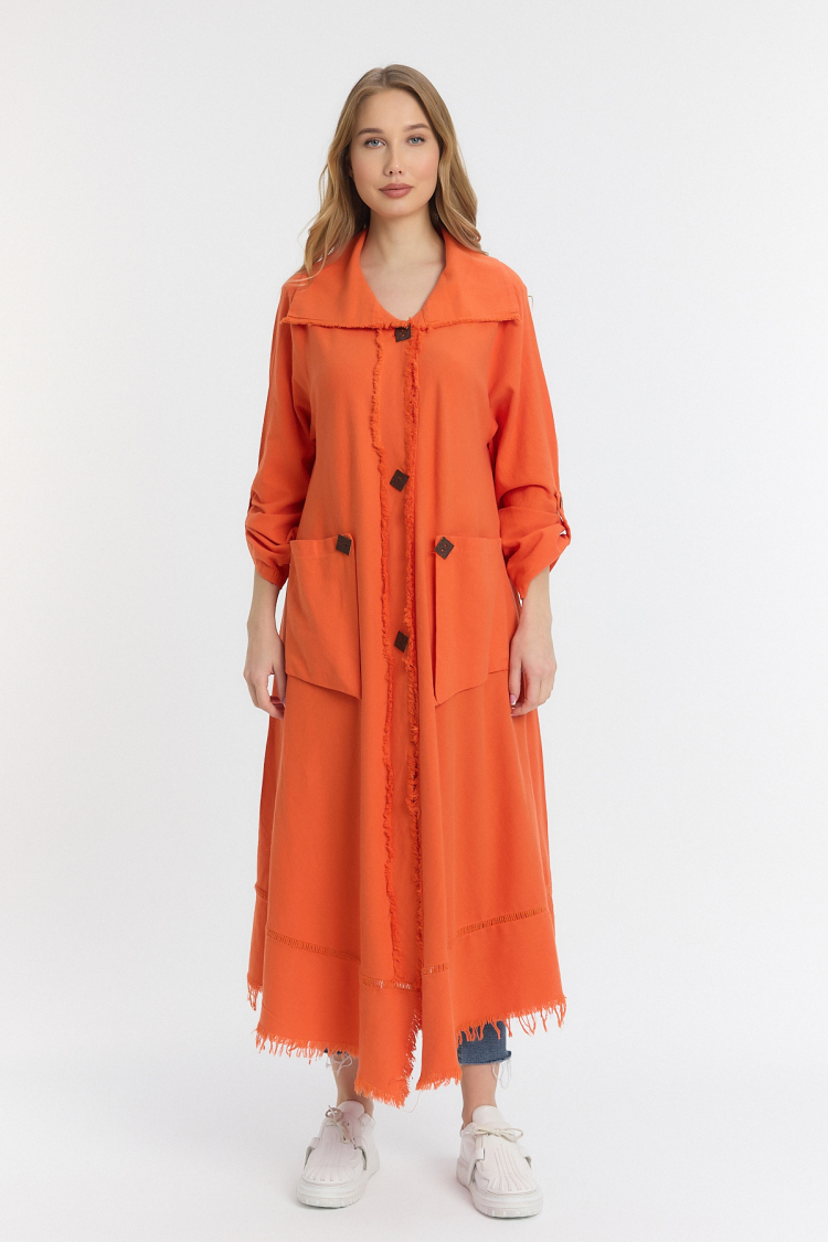 Wooden Button Dress - See More - Globality Store - Women Clothes Wholesale Turkey
